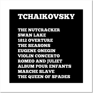 Pyotr Ilyich Tchaikovsky Composer Posters and Art